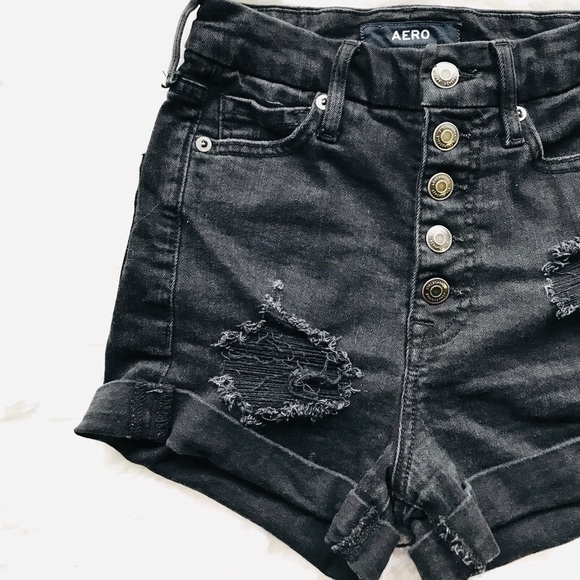 aeropostale super high rise curvy short - Picture 2 of 5